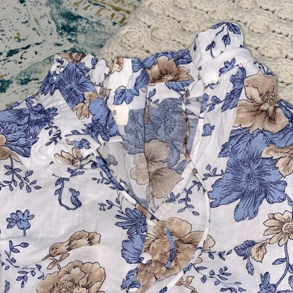 Umgeee boho floral top size large cotton blend - Picture 10 of 10